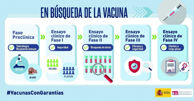 La estructura hasta llegar a la vacuna.