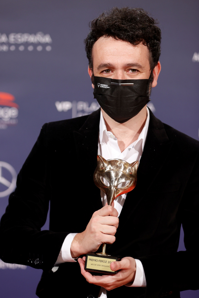 Rodrigo Sorogoyen, ganador del Feroz a la Mejor serie.