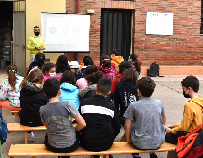 Programa educativo Aula en bici de Monzón.