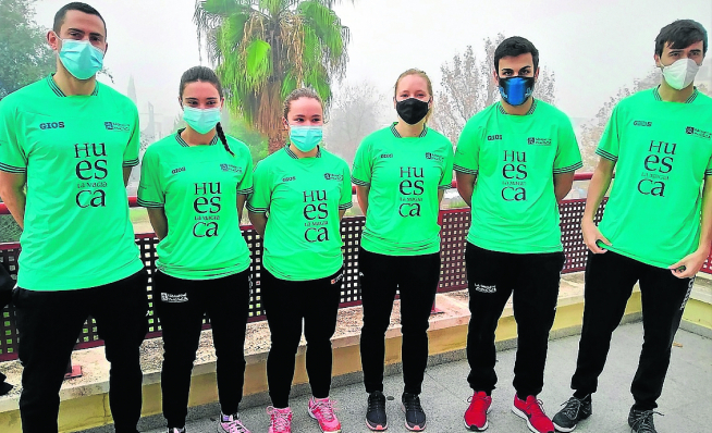 Josema Plaza, Aurora Otín, Marina Solano, Judith Botaya, Sergio Saturque y Gonzalo Juste.