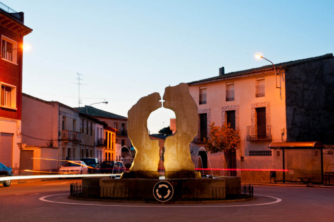 Plaza de España de Robres.