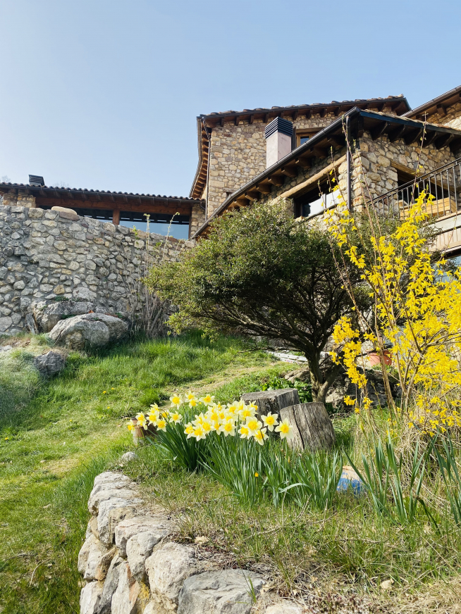 Imagen de la casa de Eric en Buira, que emerge de la naturaleza