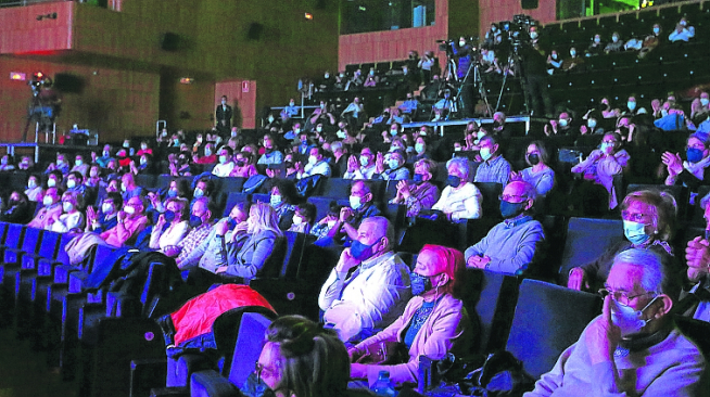 El público estuvo a punto de agotar las entradas disponibles en el Palacio de Congresos.