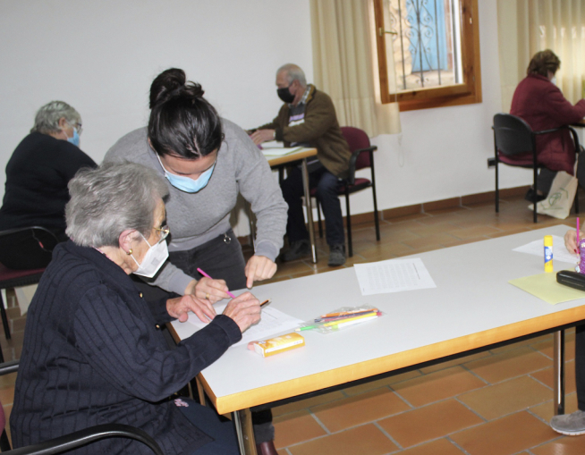 Clase de terapia ocupacional.