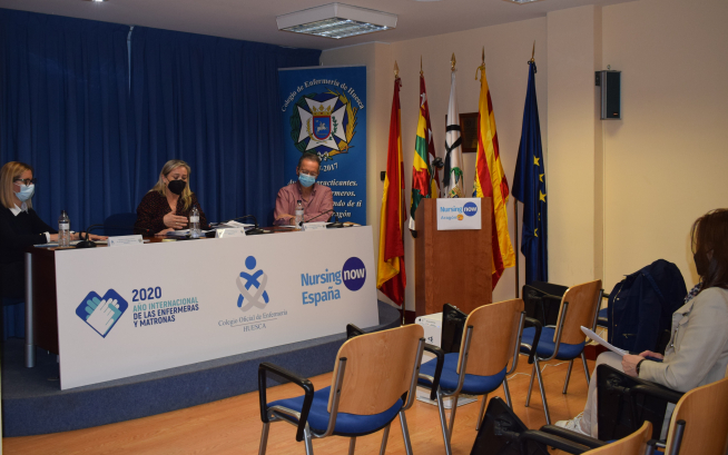 Reunión del Colegio de Enfermería de Huesca.