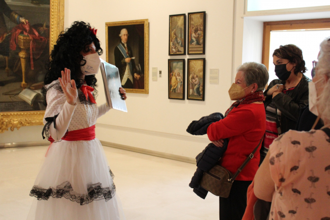 Un conocido personaje de Goya hizo de guía.