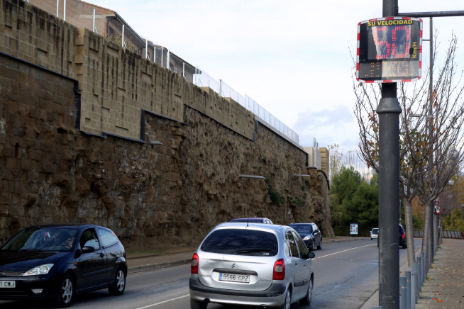 La Ronda Montearagón, una de las vías oscenses que se verá afectada por el Plan Asalfatado 2021.