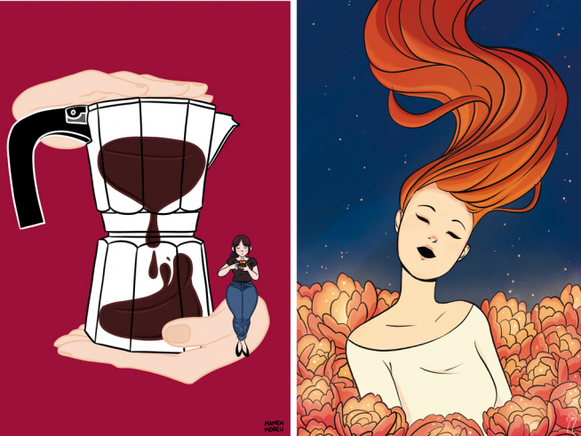 Ilustraciones de Mamen Moreu y Sara Soler