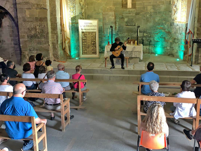 Luciano Pompilio ofreció un concierto en Montañana