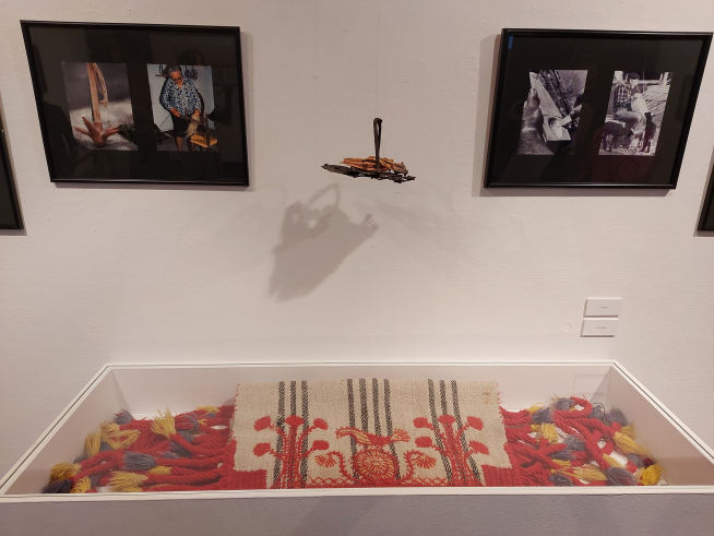 La manta o el compairón, en la sección dedicada a la etnografía con piezas del Museo Ángel Orensanz