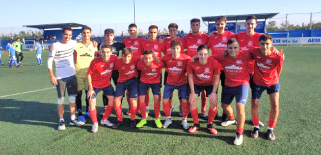 La plantilla del Fraga, en un amistoso en pretemporada
