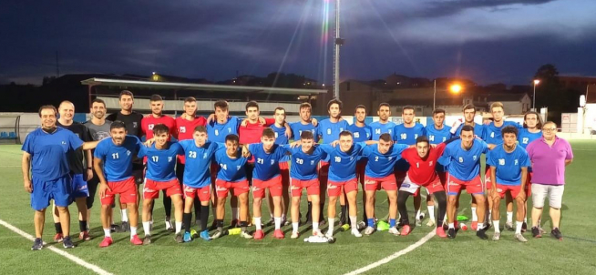 Plantilla del Tamarite, el primer día de entrenamientos en pretemporada