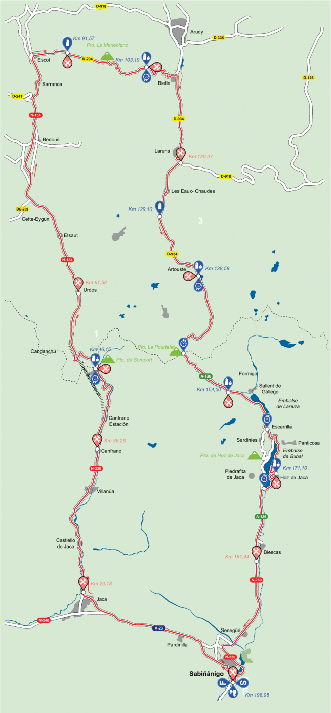 Mapa de la Quebrantahuesos