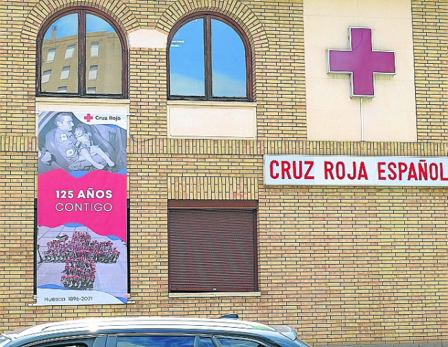 La sede de Cruz Roja también recuerda su aniversario.