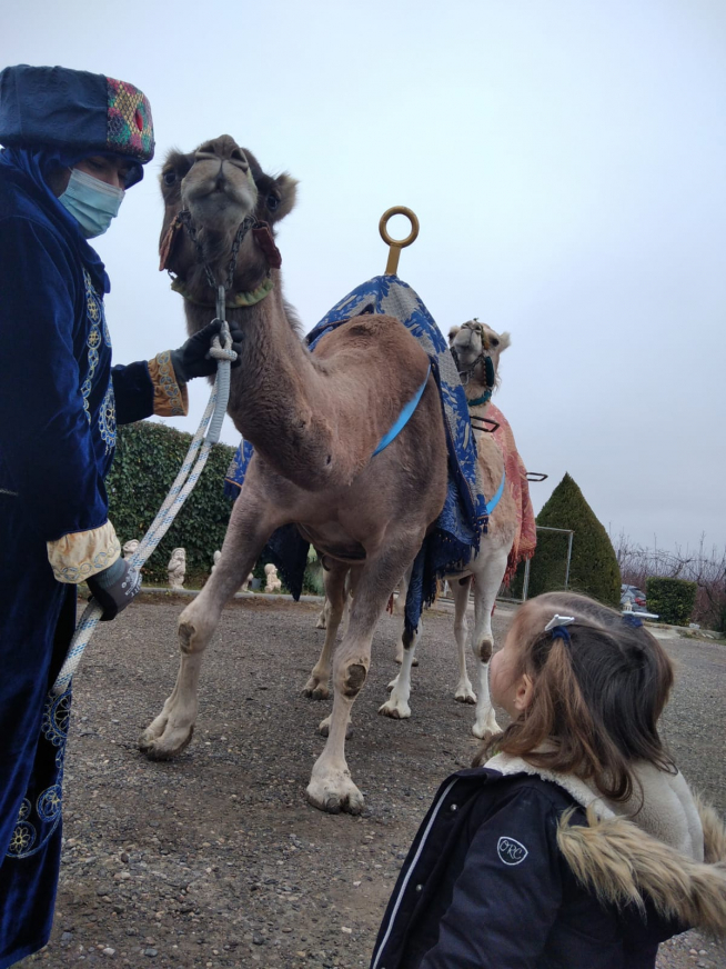 Se han repartido caramelos para evitar aglomeraciones al paso de la Cabalgata de Reyes