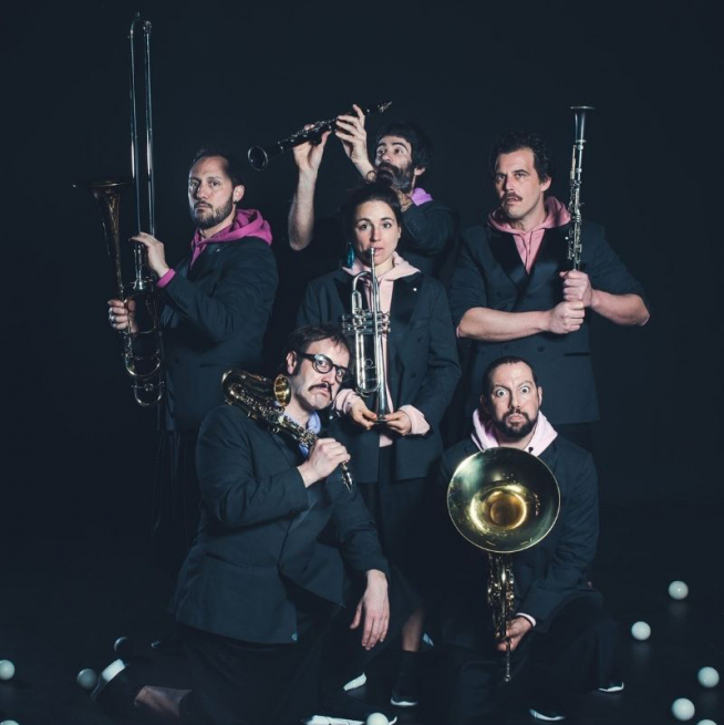 Pistacatro Productora de Soños presentará con la Banda de Música de Huesca Orquesta malabares.