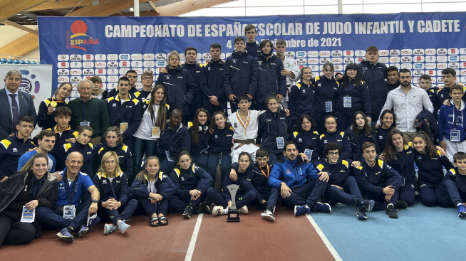 Representación aragonesa en el Campeonato de España Infantil y Cadete de Judo.