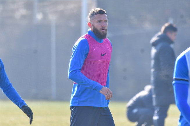 David Timor ha completado el entrenamiento de este sábado.