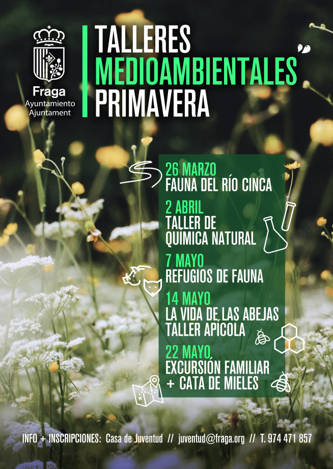 Cartel de los talleres.