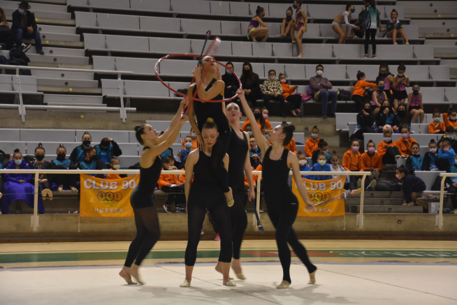 El Palacio de los Deportes de Huesca vivirá un intenso fin de semana de competiciones de rítmica.