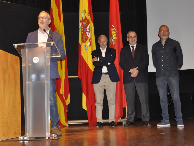 El alcalde de Jaca, Juan Manuel Ramón, abriendo el acto de clausura, este martes en la capital jacetana.