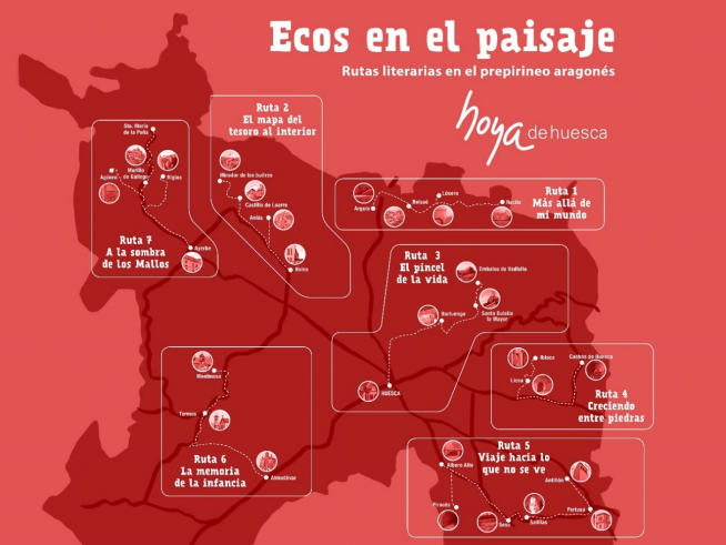 Mapa de las rutas