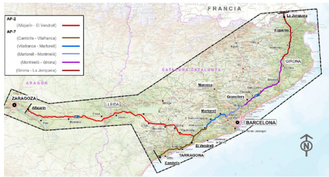 Mapa de las actuaciones a realizar.
