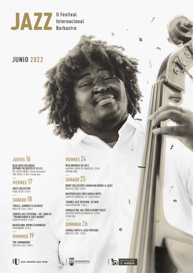 Cartel del Festival de Jazz de Barbastro.
