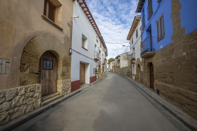 Calle de Estiche, perteneciente al municipio de San Miguel de Cinca.