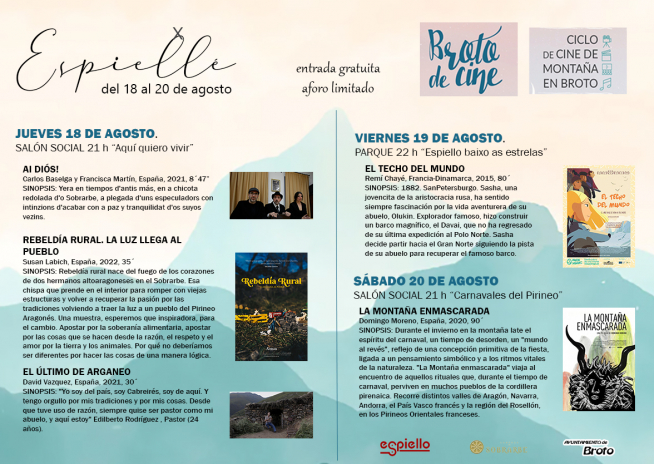 Programa de esta edición de Espiellé.