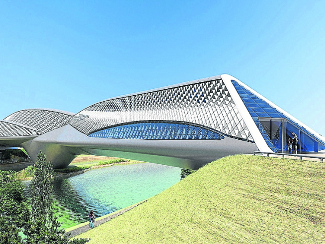 Ibercaja apuesta por el desarrollo territorial y convertirá el Pabellón Puente en un museo de la movilidad.