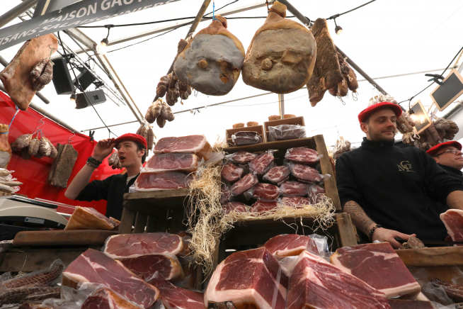 El jamón de Bayona.