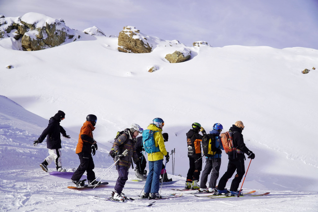 Esquiadores en la estación ribagorzana de Aramón Cerler, esta temporada.