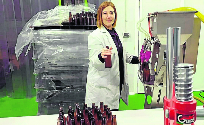 Esther Rodríguez, de Hidromiel Guerrero, en el Vivero de Biescas.