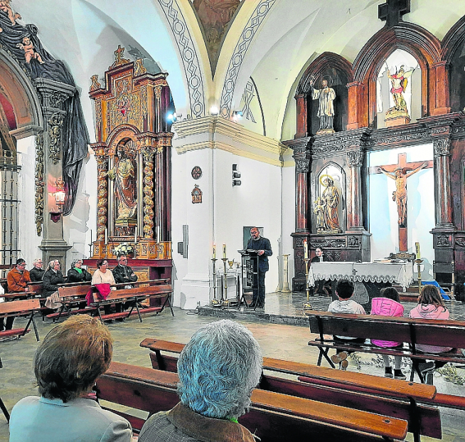 Pregón del padre Julián Sepúlveda, ayer en Graus.