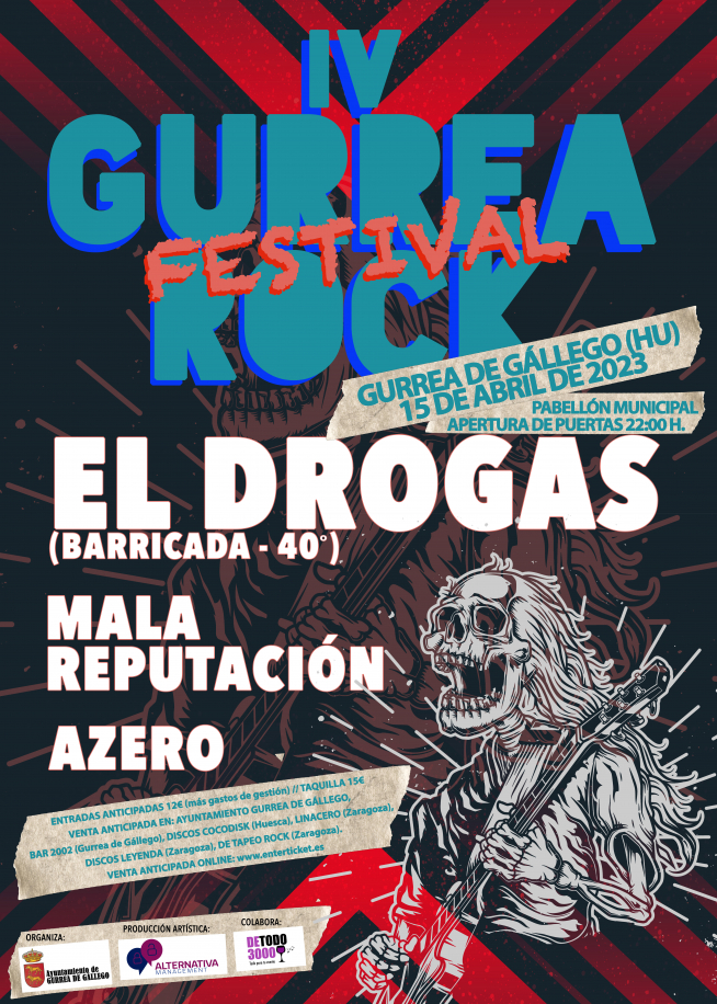 Cartel del Gurrea Rock Festival 2023.