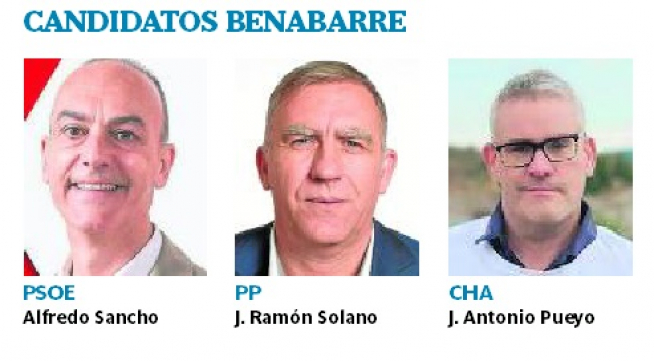 Candidatos de Benabarre al Ayuntamiento.