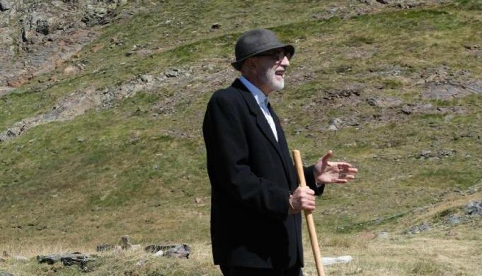 El actor local Javier Bielsa se caracterizó de Miguel de Unamuno.