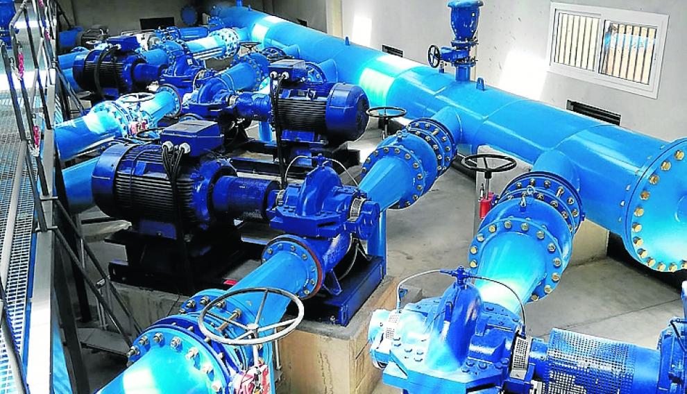Instalaciones para el bombeo del agua.