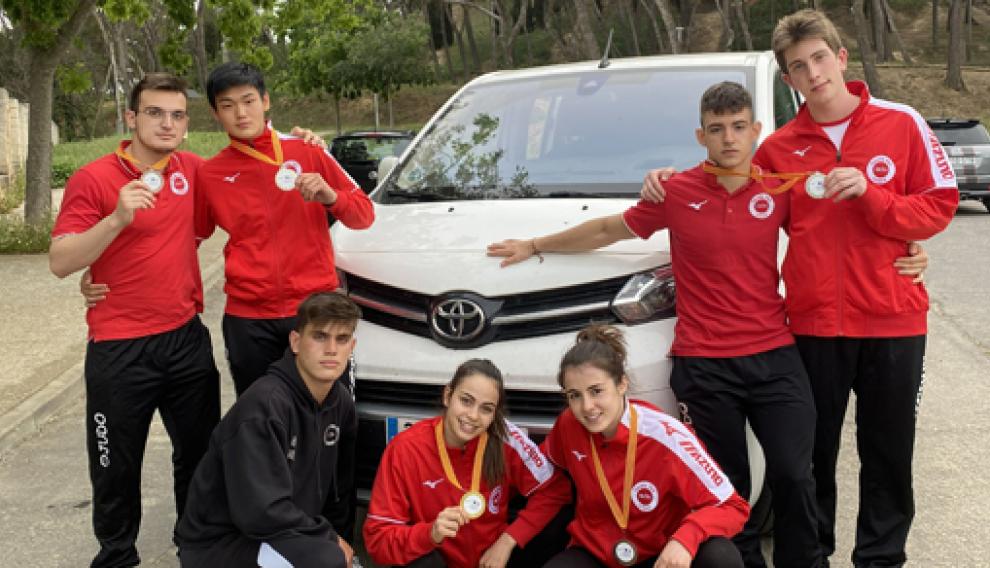 Participantes de la Escuela Club Ibón de Huesca
