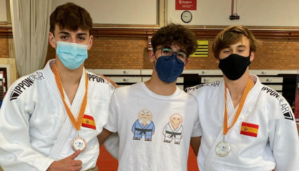 Representantes de la Escuela Samurai en el Campeonato de Aragón.