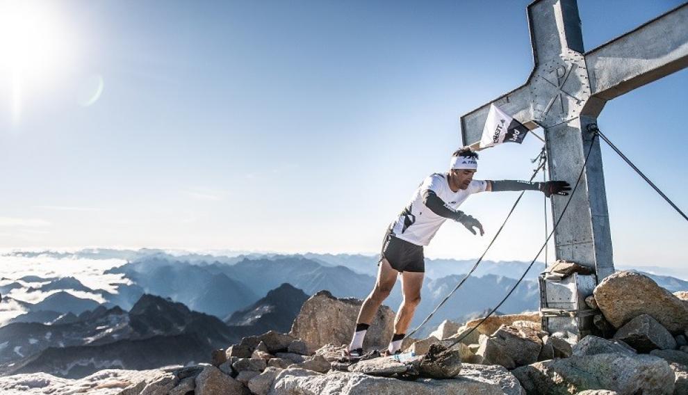Luis Alberto Hernando, en la cima del Aneto.