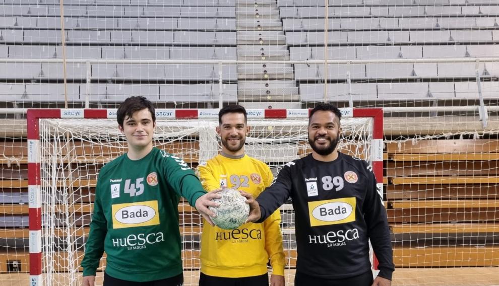 Los porteros, con sus equipaciones.
