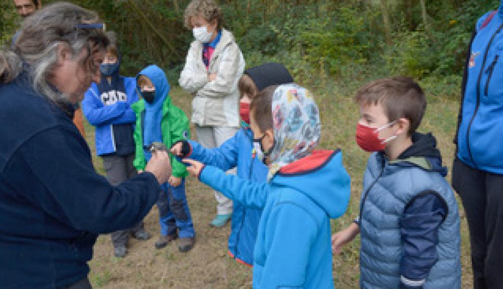 Los niños participaron activamente en la jornada