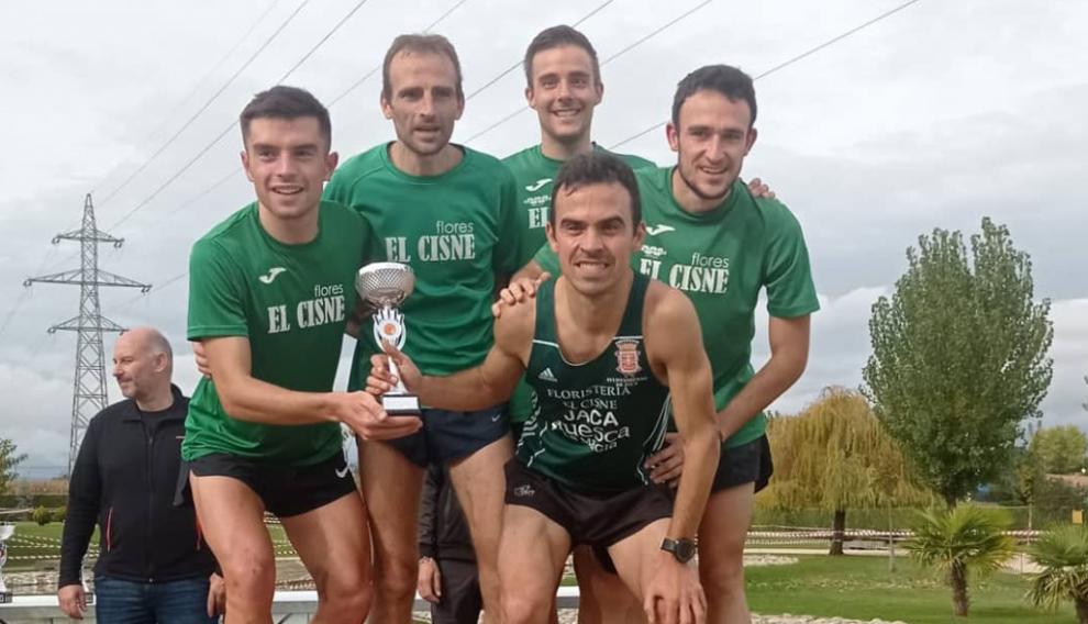 Oroel de Jaca, subcampeón en la categoría senior masculina.