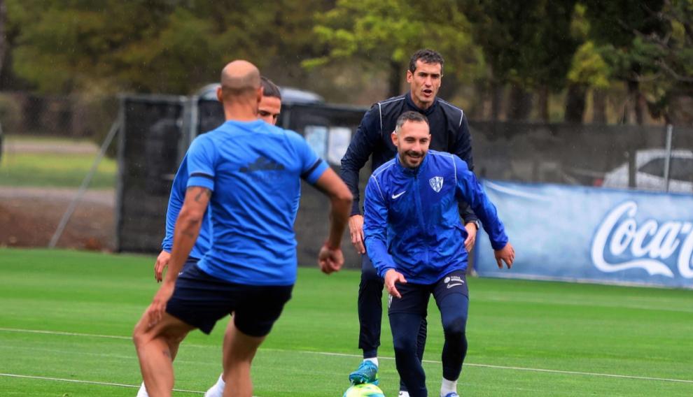 David Ferreiro ha entrenado ya con el resto de sus compañeros este miércoles.
