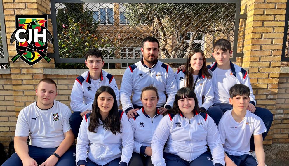 Judocas del Club Judo Huesca en el Nacional Infantil y Cadete