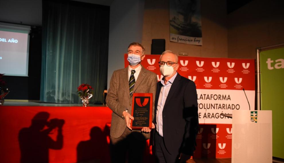 Lorenzo Torrente Rios, presidente de Valentia, recibió el Premio de Voluntario del año.