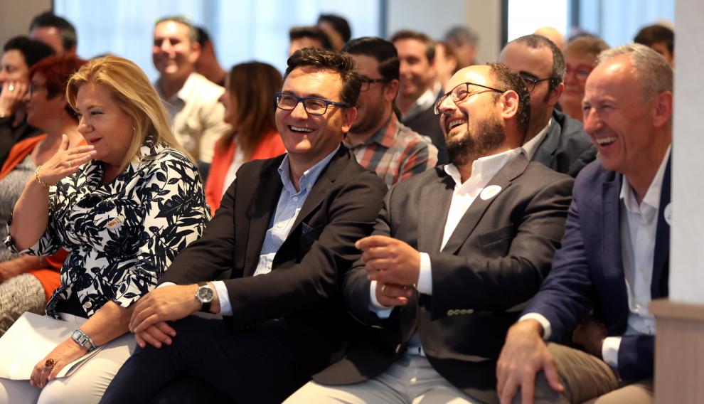 De izquierda a derecha: María Eugenia Gabás, Roque Vicente y Alberto Izquierdo.