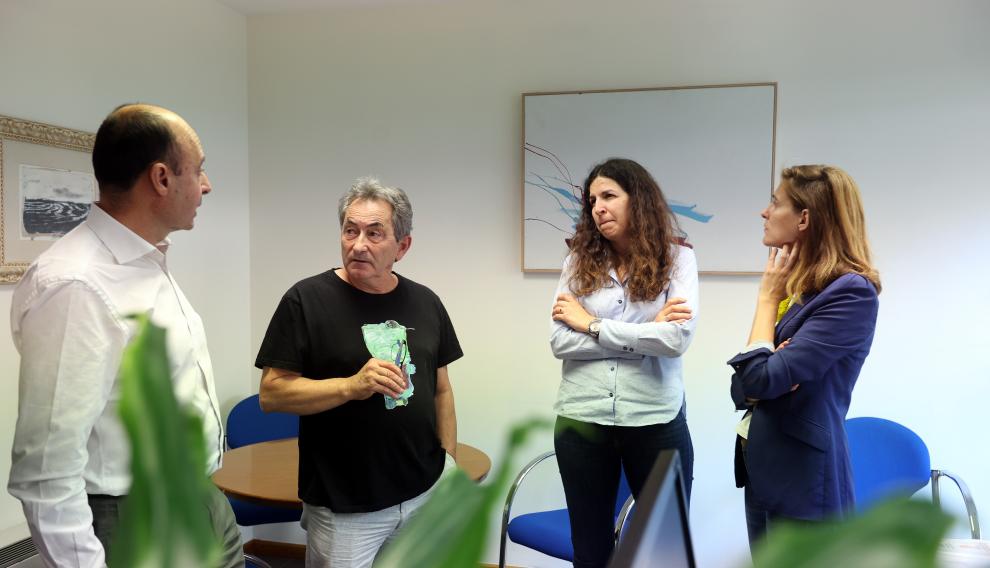 Ignacio Viñuales, Eduardo Cajal, Sara Comenge y Elena Puértolas.